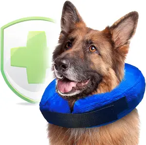 Bequeme Anti-Biss-Wiederherstellung Elizabethan Infla table Dog Soft Cone Halsband für After Surgery Hund Elizabethan Halsband Hund