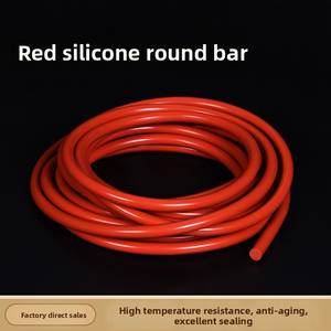 רצועת איטום גומי עגולה אדומה עמידה בטמפרטורות גבוהות מסיליקון דונגטינג 1/2/3/4/5/6/8/10/12/15 מ\\\"מ סין (הונאן) - Product Image 5