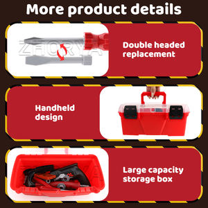 Juguete de Herramientas de Reparación de Simulación Zhorya, Mini Taladro Eléctrico y Juego de Ensamblaje de Tornillos, Juguete de Imitación, Juego de Herramientas Mecánicas para Niños - Product Image 4
