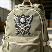 Écusson brodé personnalisé en PVC souple, étiquette en silicone, badge logo 3D, idéal pour vêtements, chapeaux, sacs, vestes, à thermocoller ou à coudre