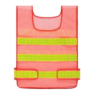 Gilet de sécurité réfléchissant promotionnel léger 100 % polyester, en maille respirante, pour agents de circulation et agents d'assainissement, pas cher - Product Image 2