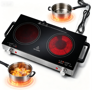 Table de cuisson à <span class=keywords><strong>induction</strong></span> encastrable en céramique, 1800W, 60Hz, 2 brûleurs, électrique, personnalisable, nouvelle collection 2026, vente chaude directe usine - Product Image 3