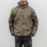 Veste Hardshell Premium 100% Nylon pour Homme, Coupe Boxy, Logo Personnalisé, Tri-Étanchéité, Vente Directe, Coupe-Vent Technique pour Activités de Plein Air et Sport