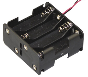 Juego de 8 Porta Pilas AA, Doble Conector de 4 Pines para Medidores Portátiles, Sensores IoT, Material Plástico, Uso Automotriz, UL94-HB - Product Image 2