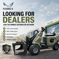 NIMBUS CE EPA Approved Skid Steer Loader untuk Operasi Pertanian, Kebun, dan Rumah Kaca, Mini Skid Steer Loader Serbaguna
