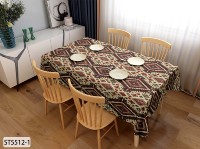 Nappe en polyester vintage imperméable, résistante à l'huile et à la chaleur, facile à nettoyer, style bohème tribal Kilim pour table à manger