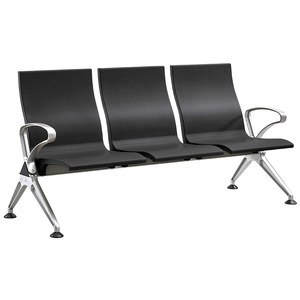 Sillas de espera Yijiahao de tres plazas con respaldo y pasamanos para uso público en interiores - Product Image 3