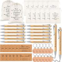 Stylo Roller à Pression en Bambou Écologique Transfrontalier, Classe de 2026, Coffret Cadeau Personnalisé avec Logo pour la Saison des Diplômes