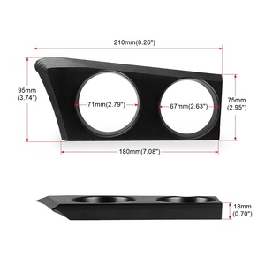 Portabicchieri anteriore in alluminio portatile guida a destra per 04-13 <span class=keywords><strong>BMW</strong></span> serie 1 <span class=keywords><strong>116</strong></span> 116i 118 118i 118d 120 120i E87 E81 E82 E88 - Product Image 2