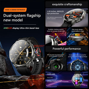 Reloj inteligente GPS con tarjeta Sim 1,75 pulgadas Oncell pantalla táctil 1100mAh batería 30W Cámara 4G WiFi Bluetooth NFC función de llamada - Product Image 2