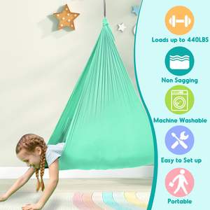 Produk terapi sensor autisme dalam dan luar ruangan, terapi lapisan ganda interaktif ayunan peluk - Product Image 3