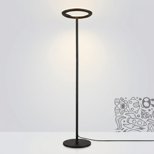 Modern LED Floor Lamp 30W, Push <b>Dimmer</b> & Color Temperature Control 2700K~6500K - Product Image 1