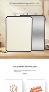 Tabla de Cortar para Cocina, de Acero Inoxidable, Doble Cara, con Protector de Esquinas Antideslizante de Titanio, Venta al Por Mayor - Product Image 6