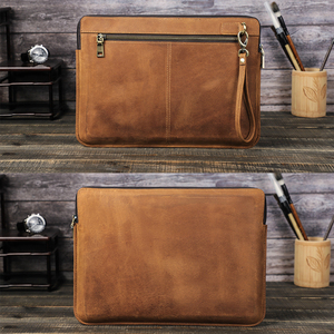 Funda Protectora de Piel Genuina para Laptop Apple, Portátil, de Viaje, con Interior Impermeable de Piel de Vaca, para el Nuevo MacBook Pro 14, Venta al Por Mayor - Product Image 3