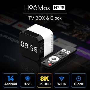 H96 MAX Allwinner H728 8k Streaming Décodeur Meilleur Wifi 6 Personnalisation Internet Premium Google Smart Android 14 Décodeur - Product Image 2