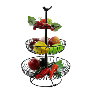 Wideny Noir 3 Niveaux Réglable En Métal Fruits Légumes <span class=keywords><strong>Panier</strong></span> <span class=keywords><strong>De</strong></span> Rangement Pour La Cuisine À La Maison <span class=keywords><strong>de</strong></span> <span class=keywords><strong>Bureau</strong></span> - Product Image 5