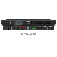 Système de sonorisation pour scène, conférence et club SABINE EX4/300 600 1000 1500 avec processeur DSP, amplificateur numérique quatre canaux et contrôle Dante