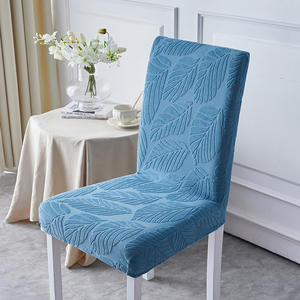 Jacquard stampato moderno tavolo da pranzo sedia fodera universale <span class=keywords><strong>elastico</strong></span> per la casa cuscino integrato mezza sedia schienale - Product Image 6