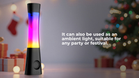 Speaker disko LED RGB portabel, Upgrade 2024 dengan lampu Beat-Sync, kabinet plastik tahan air tahan lama untuk acara game DJ