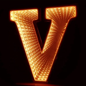 Pour enseigne LED <span class=keywords><strong>Infinity</strong></span> Mirror personnalisée avec bandes LED pour décorations de parc d'hôpital d'entreprise - Product Image 4