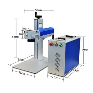 20W 30W 50W Small Laser Marking Machine Fiber Laser Engraving Machine 30w Metal Plastic ABS Laser Marking Machine