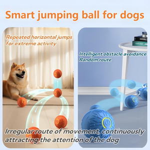 Factory <b>Interactive</b> Silicone <b>Cat</b> <b>Toys</b> Ball Automatic Moving Dog <b>Toy</b> Ball for Indoor Pet Activate Smart <b>Cats</b> Playing <b>Toy</b> - Product Image 2