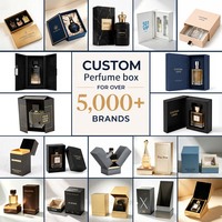 Caja de Perfume Rígida de Doble Puerta de Lujo Personalizada, Empaque de Papel Creativo para Marcas de Fragancias y Belleza
