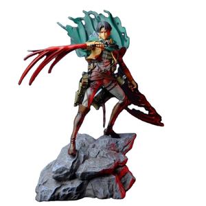 Mejor Venta caliente figura de acción Pvc Eren juguetes Attack on Titan <span class=keywords><strong>Levi</strong></span> <span class=keywords><strong>Mikasa</strong></span> Allen Anime figura Shingeki no Kyojin - Product Image 1