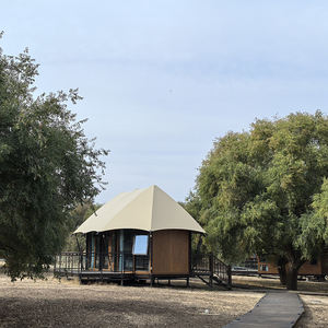 Casa de Campaña Modular Prefabricada de Lujo, Estructura de Madera, Hoteles, Alojamientos, Techo Inclinado, Terraza Exterior, Resorts, <span class=keywords><strong>Chalet</strong></span> Ecológico - Product Image 2