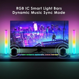 Barres lumineuses LED intelligentes rectangulaires à alimentation USB, activées par le rythme musical, pour l'ambiance du bureau, lampe <span class=keywords><strong>de</strong></span> table pour ordinateur <span class=keywords><strong>de</strong></span> <span class=keywords><strong>gamer</strong></span> - Product Image 6