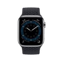 Jam Tangan Pintar Seri 6 40mm Layar OLED Selalu Aktif GPS Pemantau Detak Jantung Pelacak Kebugaran Kompas Desain Persegi Tali Silikon Email