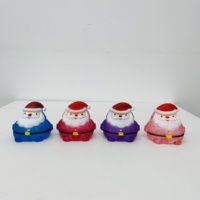 Balle anti-stress Père Noël à remontée lente, motif chapeau rouge, mignonne et moelleuse, vente en gros depuis l'entrepôt américain