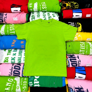 T-shirts pour enfants à manches courtes imprimés avion de chasse Mustang P-51D, lot de surplus, couleur unie, jersey simple, motifs assortis, expédition immédiate - Product Image 1
