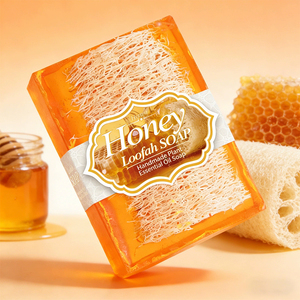 Savon artisanal au miel et à la vitamine E naturelle, exfoliant et hydratant, pour le soin et le blanchiment parfait de la peau. - Product Image 1