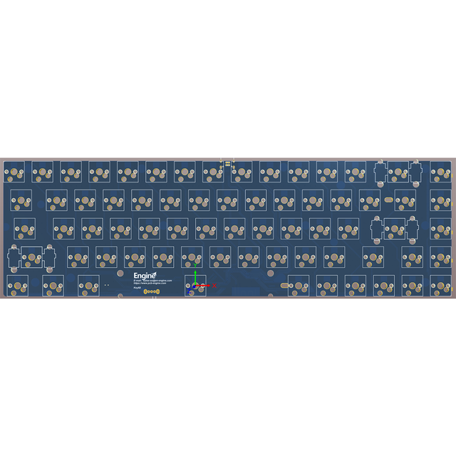 PCB OEM 65% Mechanical Keyboard PCB Board 2-Layer Electronic Multilayer Customizable 65% Mechanical Keyboard PCB Board