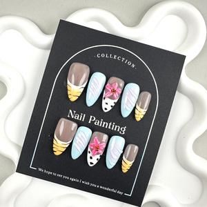 Vente chaude amande presse sur les <span class=keywords><strong>ongles</strong></span> <span class=keywords><strong>Gel</strong></span> doux 3D français presse sur les <span class=keywords><strong>ongles</strong></span> boîte d'emballage Logo personnalisé <span class=keywords><strong>prix</strong></span> de gros <span class=keywords><strong>faux</strong></span> <span class=keywords><strong>ongles</strong></span> - Product Image 4