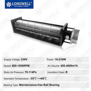 LONGWELL EC 110 мм тангенциальный вентилятор из алюминиевого сплава лопастной лифтовой вентилятор для сплит-кондиционирования воздуха - Product Image 5