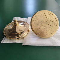 Ensemble de douche complet en laiton non laqué avec pommeau de douche pluie pour salle de bain