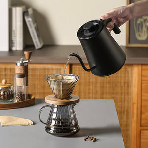 1200W <span class=keywords><strong>teiera</strong></span> per caffettiera a mano 1L bollitore elettrico a collo d'oca con controllo della temperatura a bocca sottile - Product Image 6