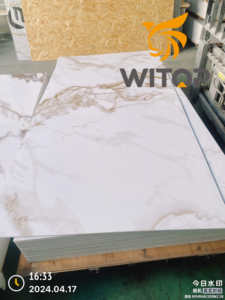 UVコーティング大理石シートPVC高光沢PVC UV大理石パネル - Product Image 6