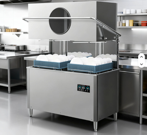 غسالة أطباق تجارية من الفولاذ المقاوم للصدأ 304 طراز JEEKI JK-DT680 بسعة 80-160 سلة/ساعة مع تعقيم بالبخار عالي الحرارة - Product Image 2