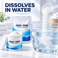Lessive en poudre écologique à la lavande sans parfum, emballage personnalisé pour les marques de distributeurs en marque blanche