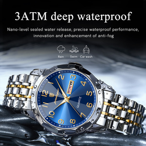 VVS Charm Decorativo Reloj Cuarzo Cristal Mineral 42mm Banda Acero Inoxidable 20mm Aguja Fecha OEM ODM Low MOQ - Product Image 3