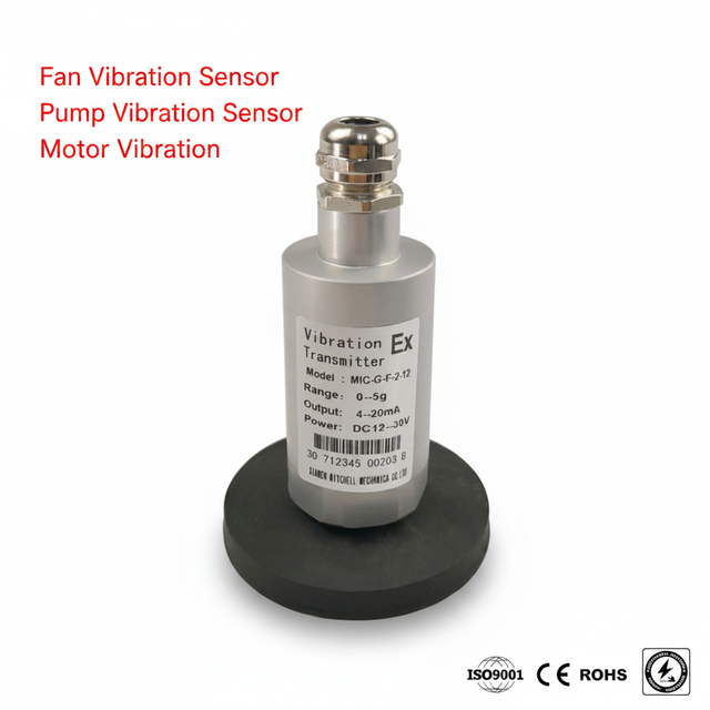 Industrial IP67 4-20mA RS485 LoRa Wireless Single-Axis Triaxial Vibration Sensor ATEX Explosion Proof OEM