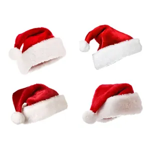 Mũ Giáng Sinh Mũ Đốm Đỏ Trắng Santa Hat Trang Trí Giáng Sinh Mũ Giáng Sinh Sang Trọng Dành Cho Người Lớn