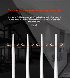 中古英語版Tenda F6ワイヤレス<span class=keywords><strong>WiFi</strong></span>リピーター300Mbps家庭用4つの外部5dbアンテナ付きシンプルエクステンダールーター - Product Image 3