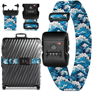 कस्टम एडजस्टेबल भारी शुल्क tsa लॉक सामान स्ट्रैप के साथ कस्टम एडजस्टेबल भारी शुल्क tsa - Product Image 3