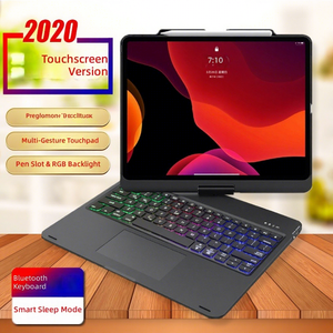<span class=keywords><strong>iPad</strong></span> Pro 12.9 นิ้ว <span class=keywords><strong>iPad</strong></span> Air 13 นิ้ว คีย์บอร์ดไร้สาย A2229 และเคสพร้อมไฟแบ็คไลท์หลากสี ดีไซน์แบบกรรไกร และช่องใส่ปากกา สินค้าใหม่ - Product Image 3