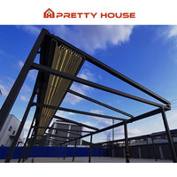 Auvent rétractable moderne en PVC imperméable et aluminium, prix usine, pour restaurants et hôtels, usage en jardin