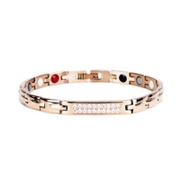 Accessoire de mode guérison sapin magnétique 316L acier inoxydable énergie bijoux Bracelet